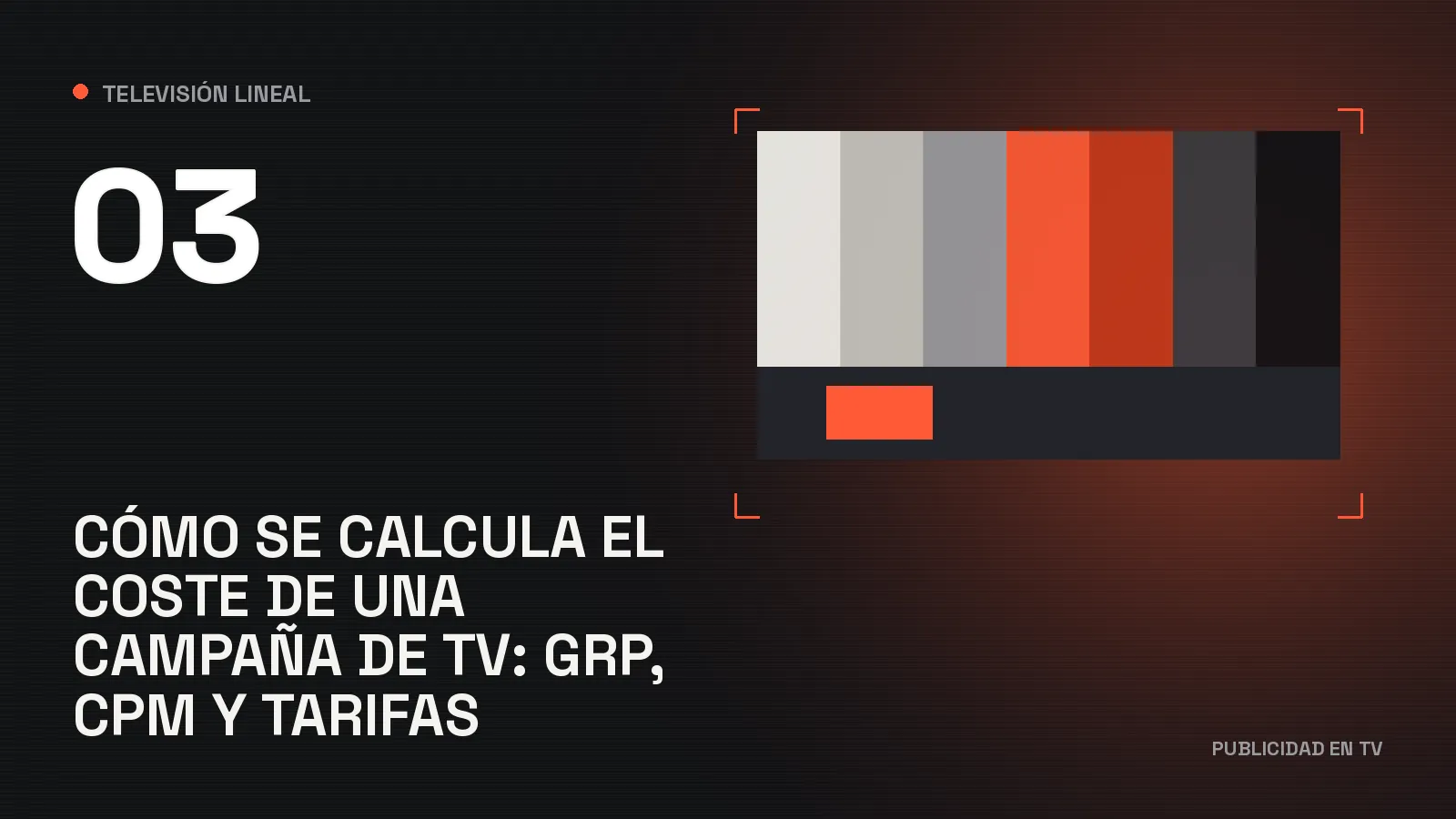 Cómo se calcula el coste de una campaña de TV: GRP, CPM y tarifas